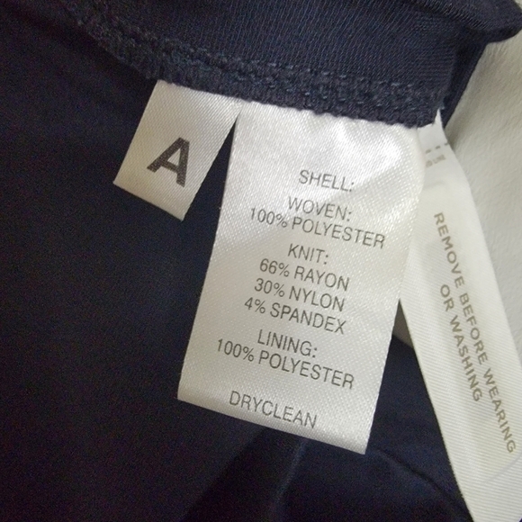 Loft Black White Color Blocked Career Work Mixed Media Dolman Dress Size 2 - Picture 6 of 6